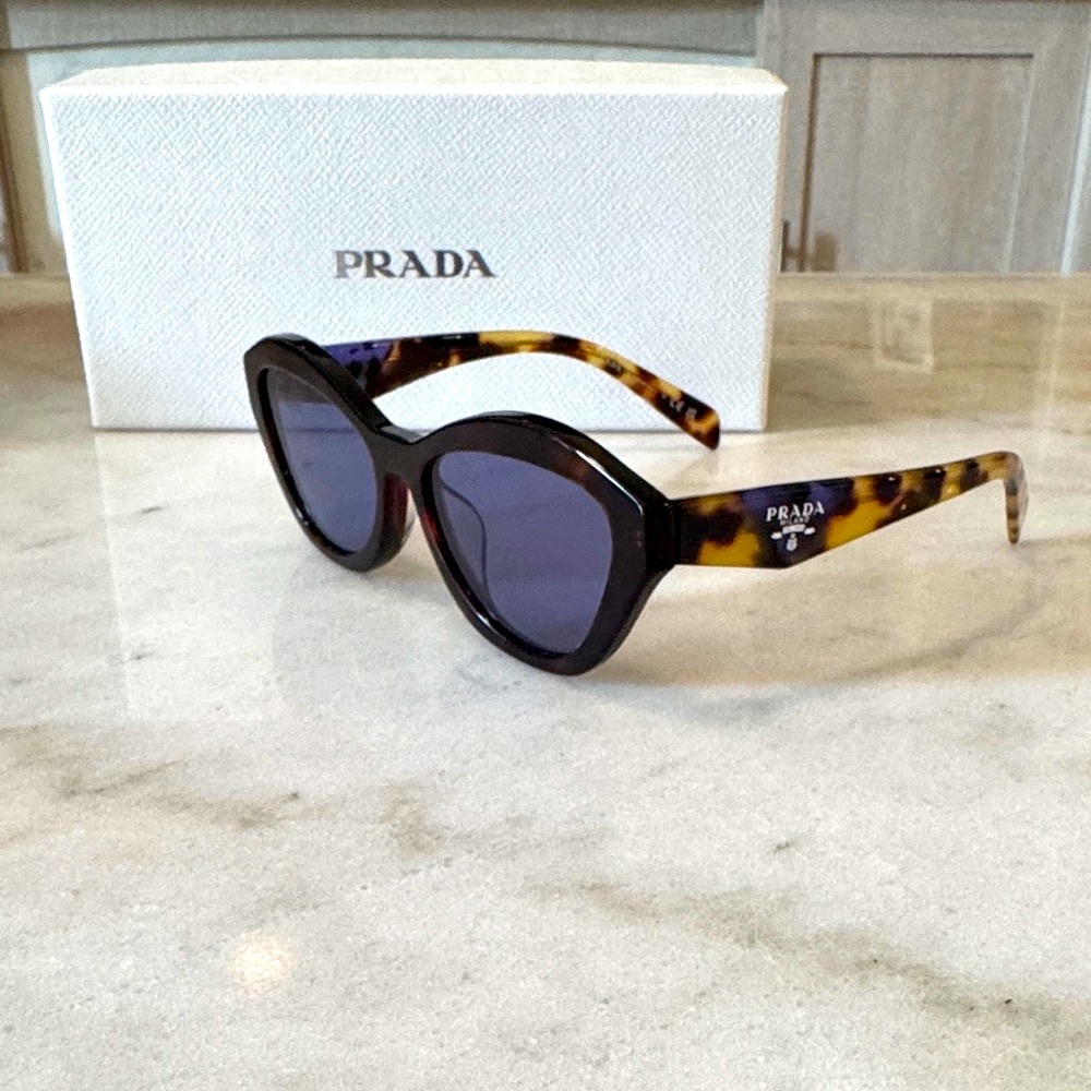 Prada Tortoise and Black Sunglasses
